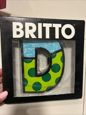 AUTHENTIC Romero Britto Letter D - Pop Art Collection